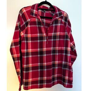 Eddie Bauer Women's 1/4 Zip Fleece Pullover SZ L